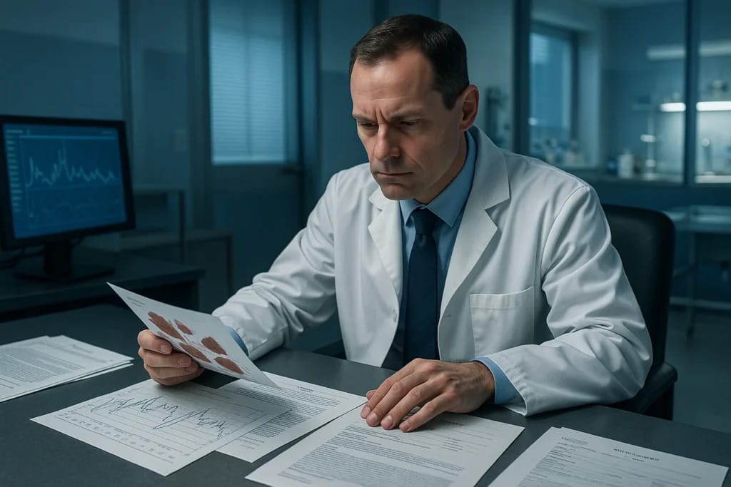 Perito legista analisa dados para estimativa da hora da morte