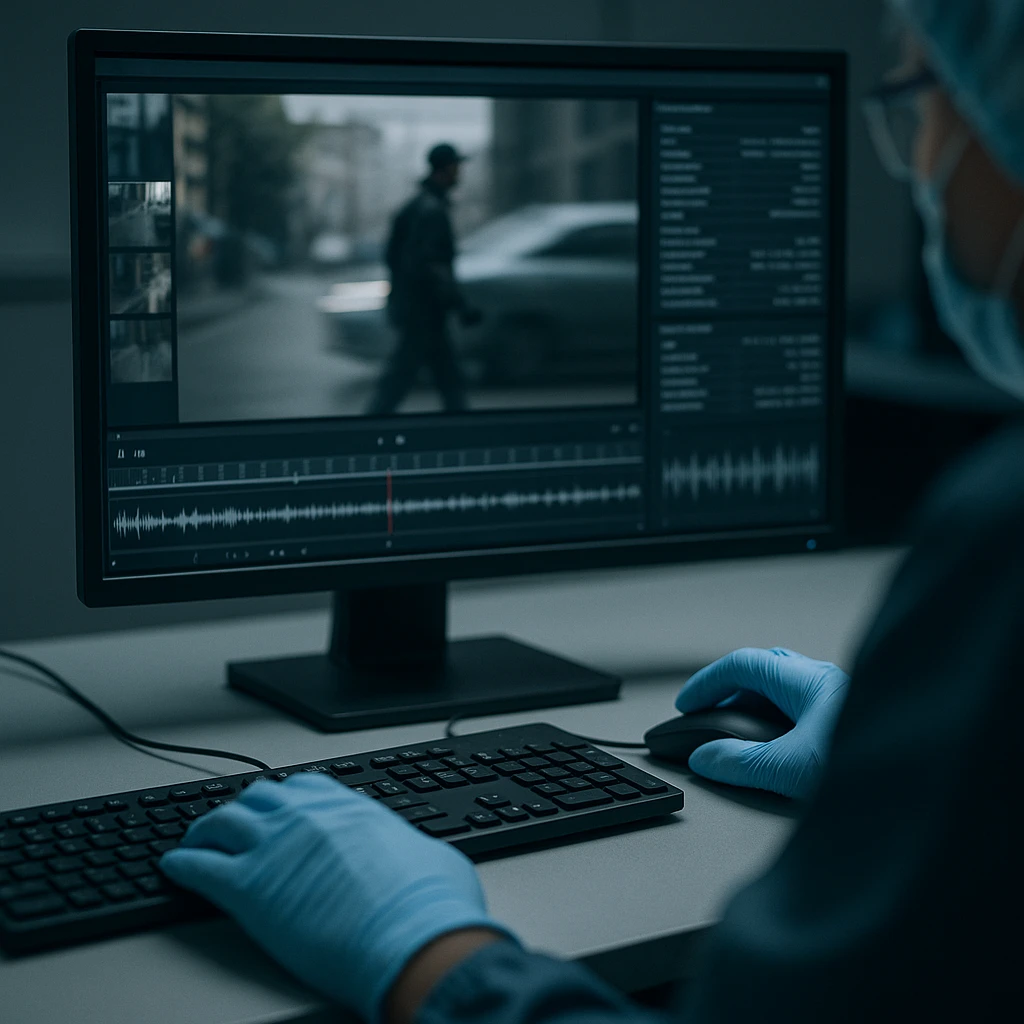 Análise quadro a quadro de vídeo em software forense